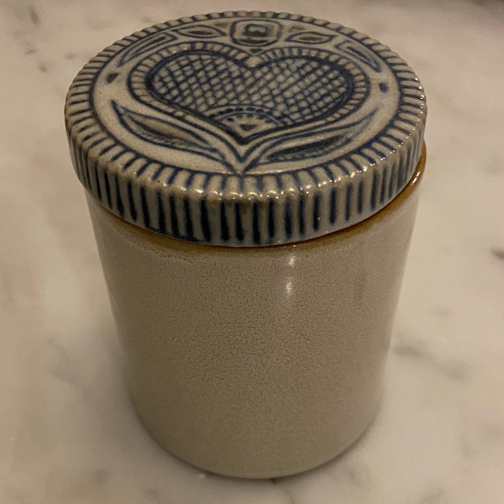Heart Patterned Ceramic Trinket Box